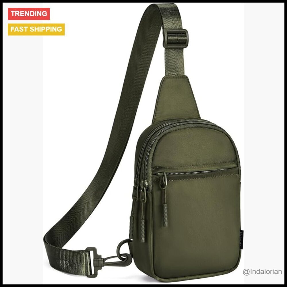 Trendy Sling Bag Crossbody Fanny Pack Casual Daypack Lightweight Unisex